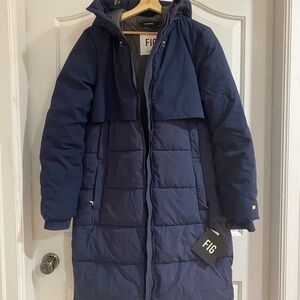 FIG Navy Oslo Puffer Coat
